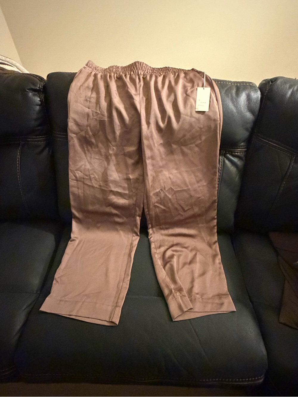 Target Men's Relaxed Brown Elastic-Waist Pants